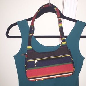 NWOT Small PURSE multi color red 5 x 10